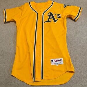Majestic Oakland A’s Yellow Baseball Jersey